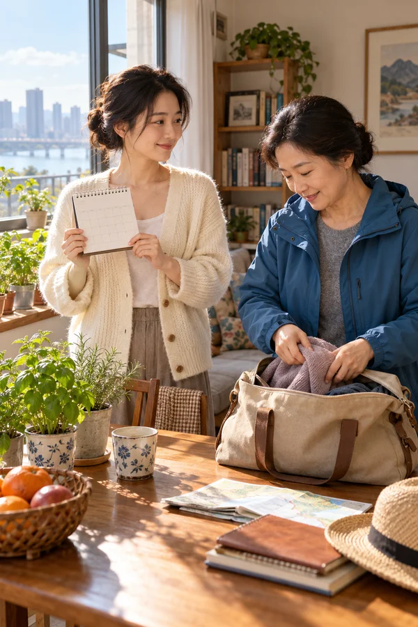 窗台上的反向倒计时:母亲写下的不是离别日期,而是重新出发的第一天